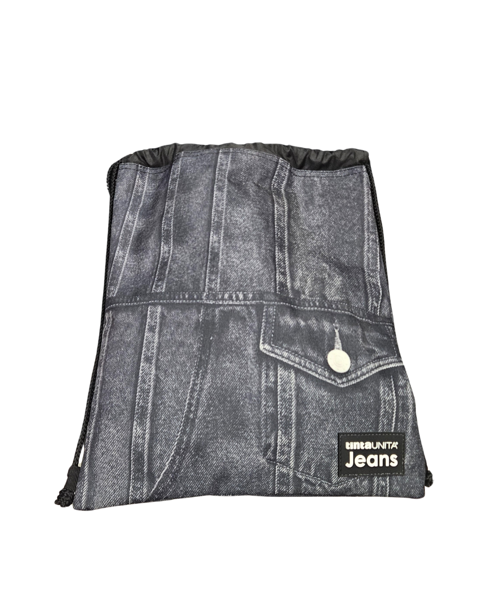 Sacca Con Coulisse TintaUnita Jeans