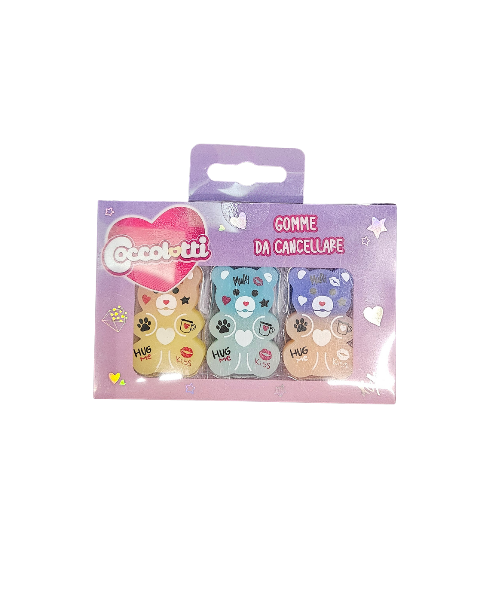 Set 3 Gomme Da Cancellare Coccolotti