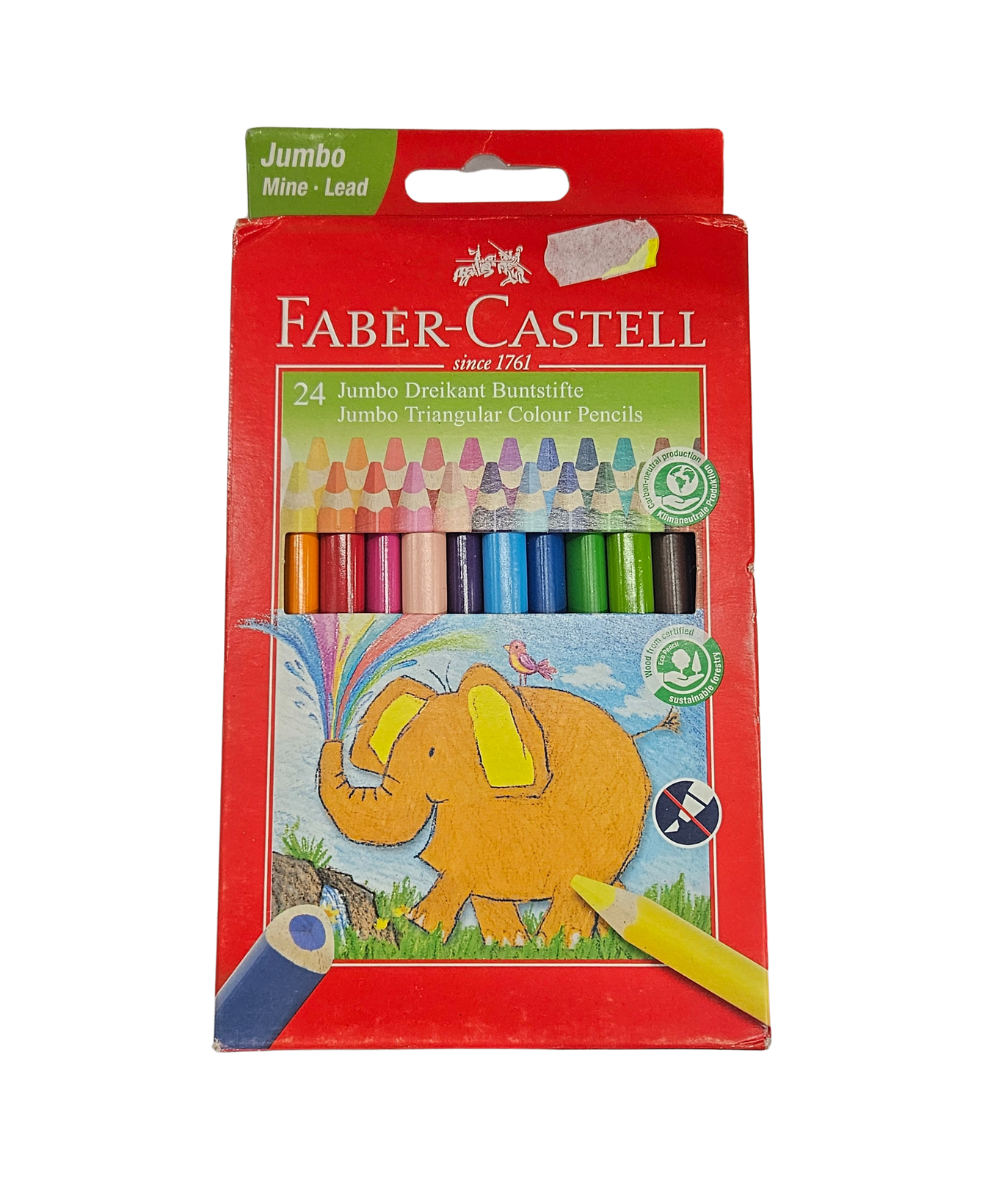 Confezione 24 Matite Colorate Jumbo Faber-Castell