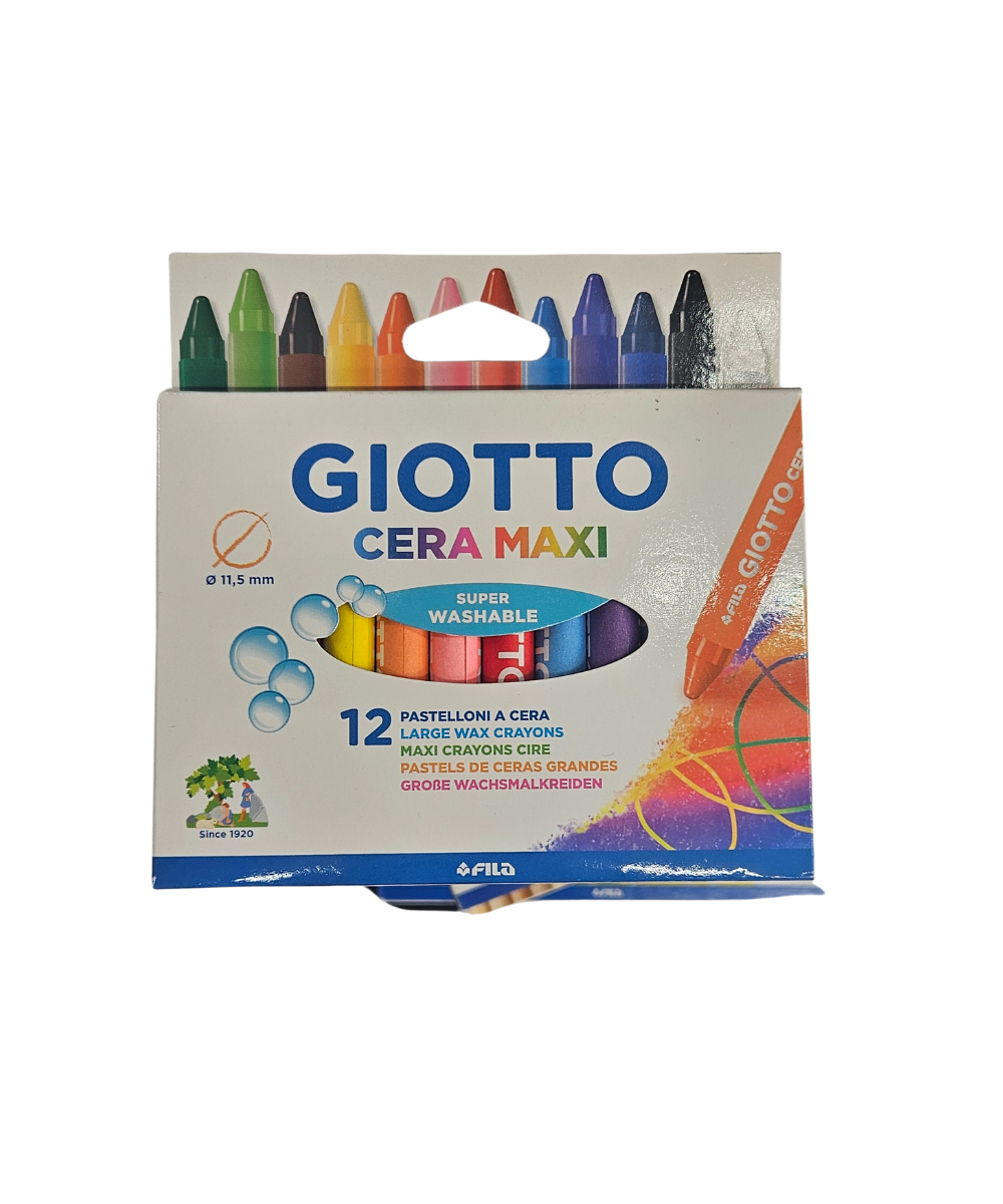 Confezione 12 Pastelloni A Cera Giotto Cera Maxi
