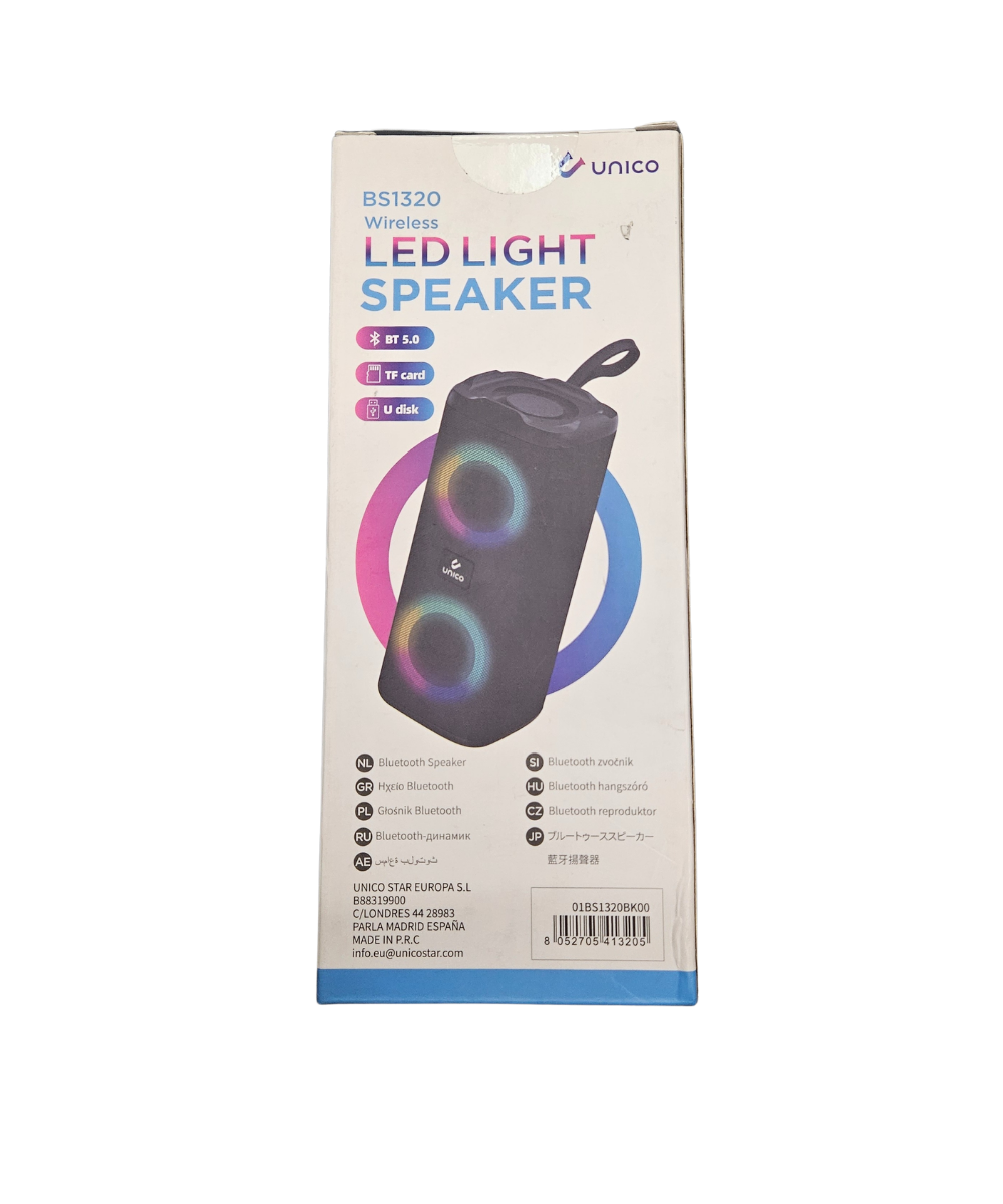 Led Light Speaker Wireless Unico