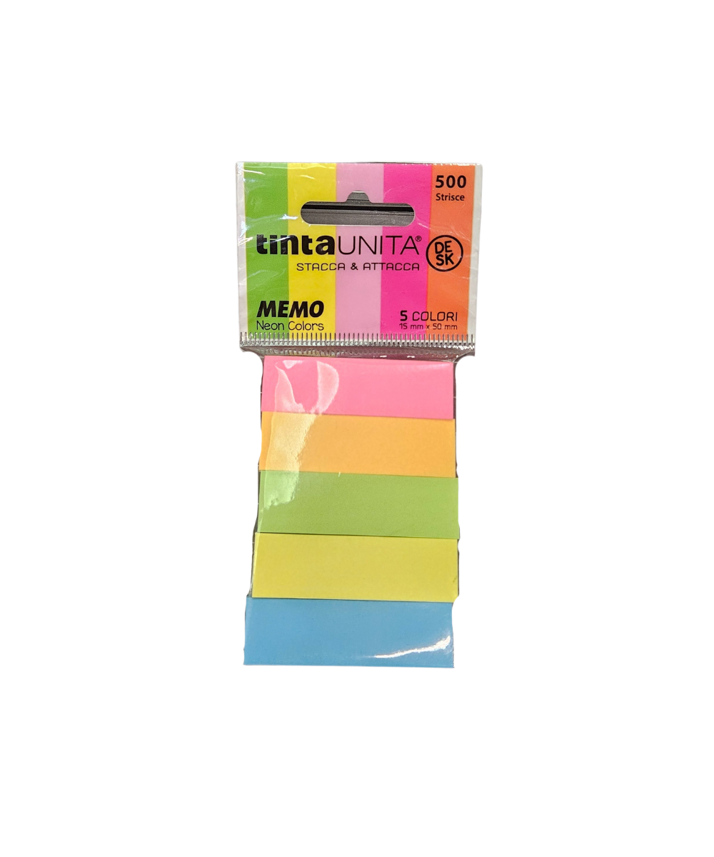 Pacco 500 Strisce TintaUnita Stacca E Attacca 15 X 50 MM
