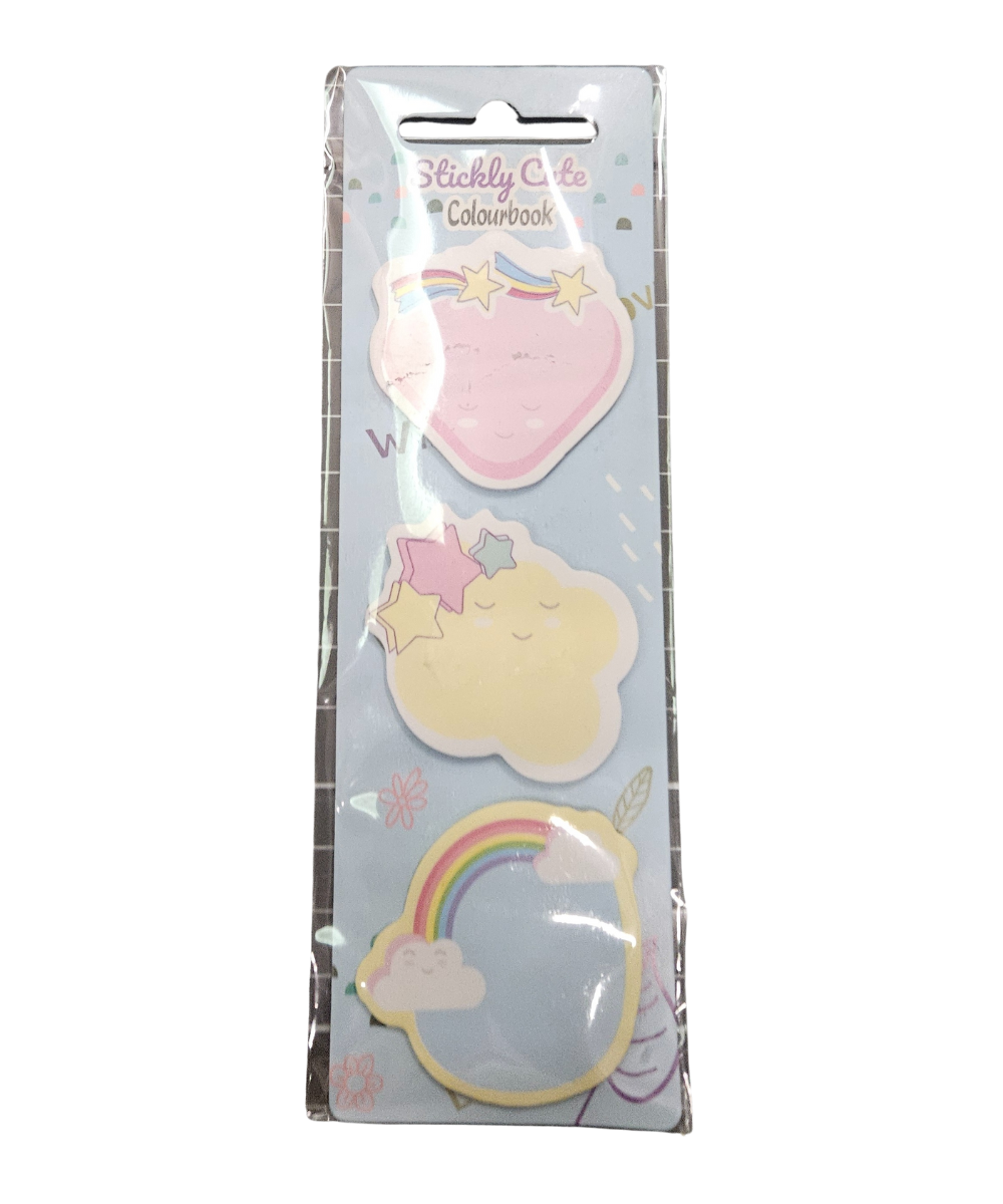 Pacco 3 Blocchetti da 25 Stickly Cute Colourbook