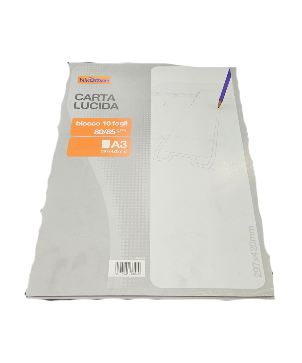 Blocco 10 Fogli Carta Lucida NikOffice 297X420MM