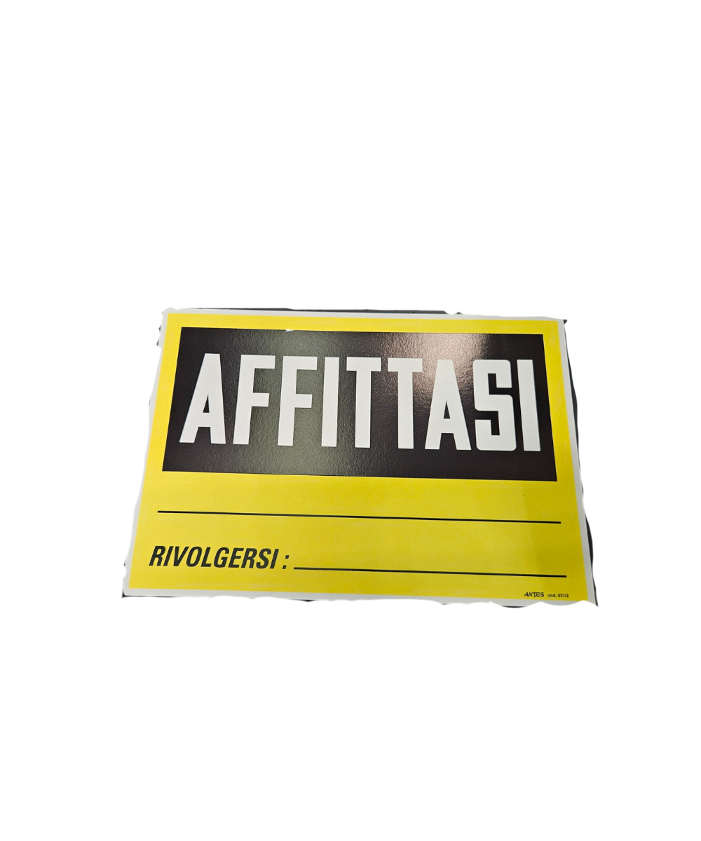Cartello Affittasi