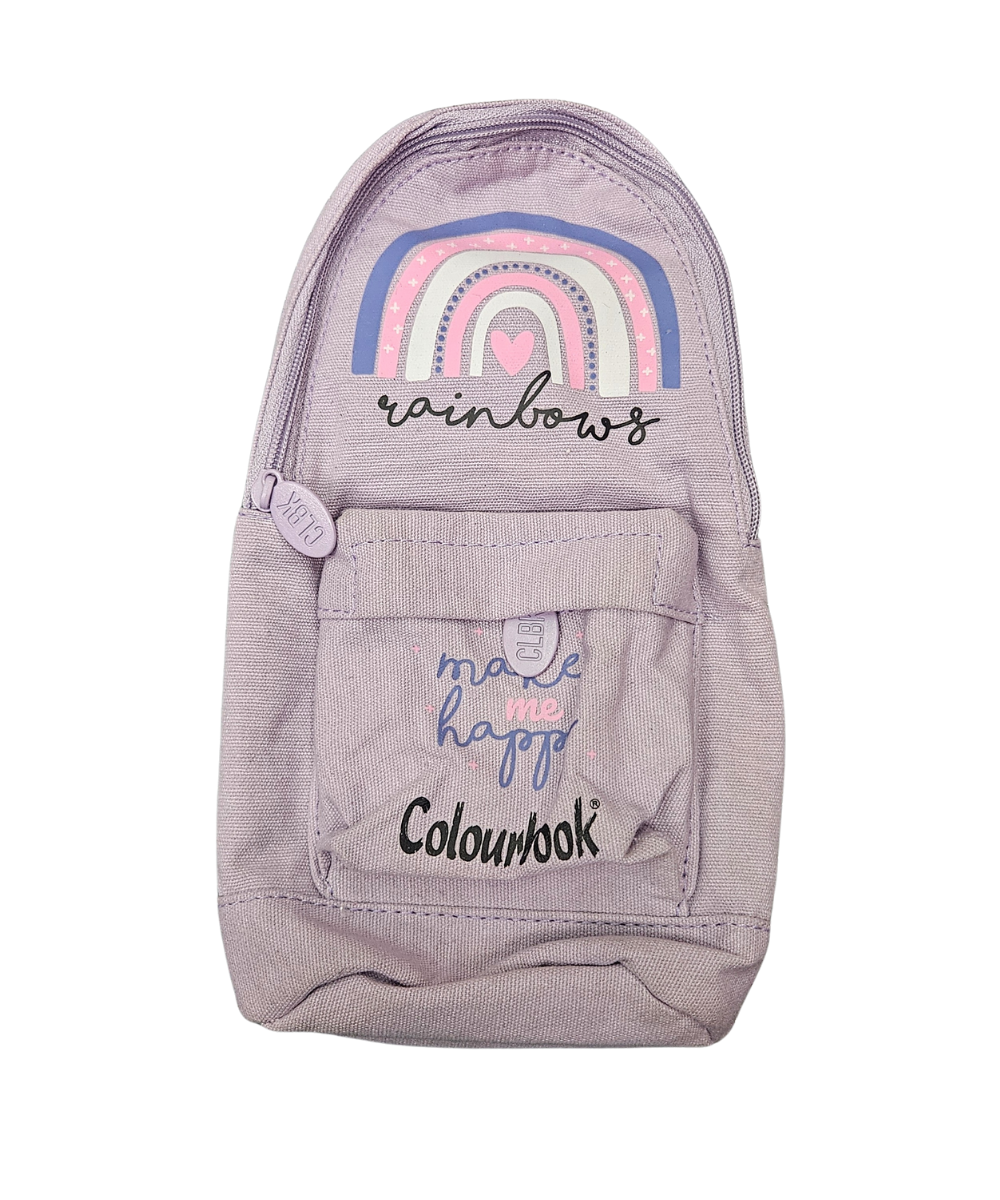Bustina Portapenne A Forma Di Zaino Con 2 Zip Colourbook