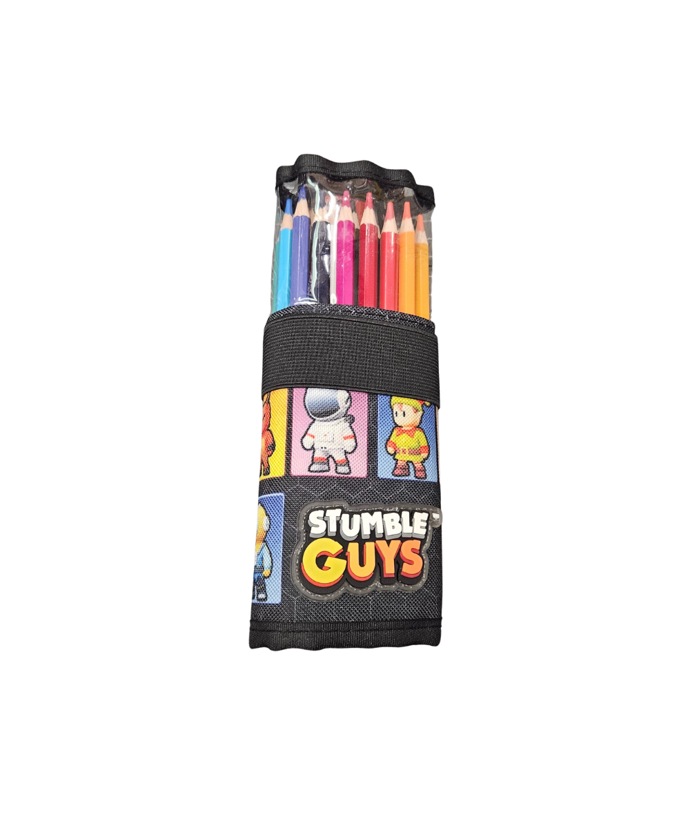 Rotolo Stumble Guys 24 Pastelli + 1 Matita