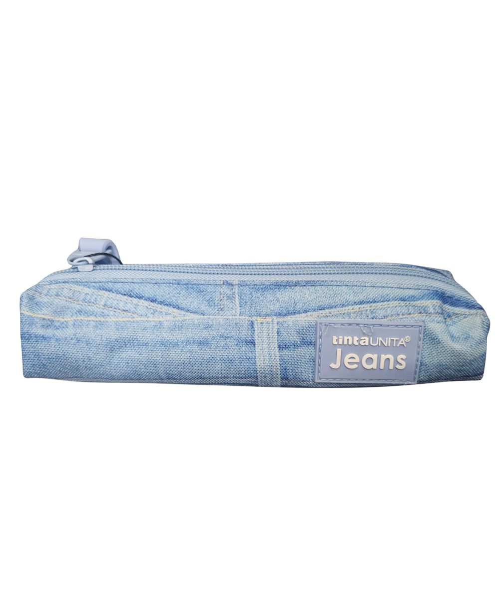 Mini Astuccio Rettangolare Tinta Unita Jeans