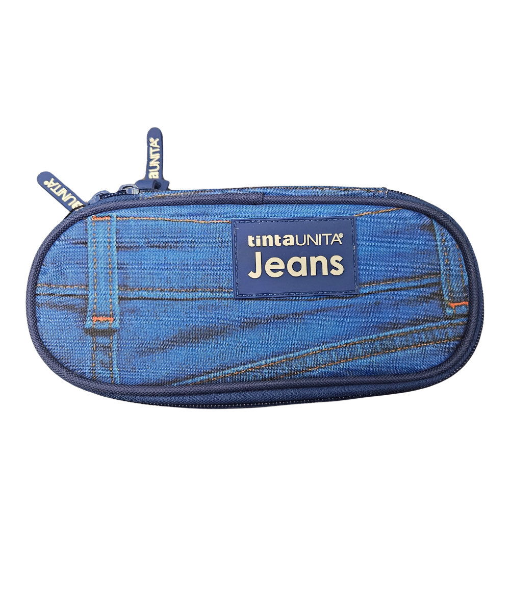 Astuccio Ovale Tinta Unita Jeans