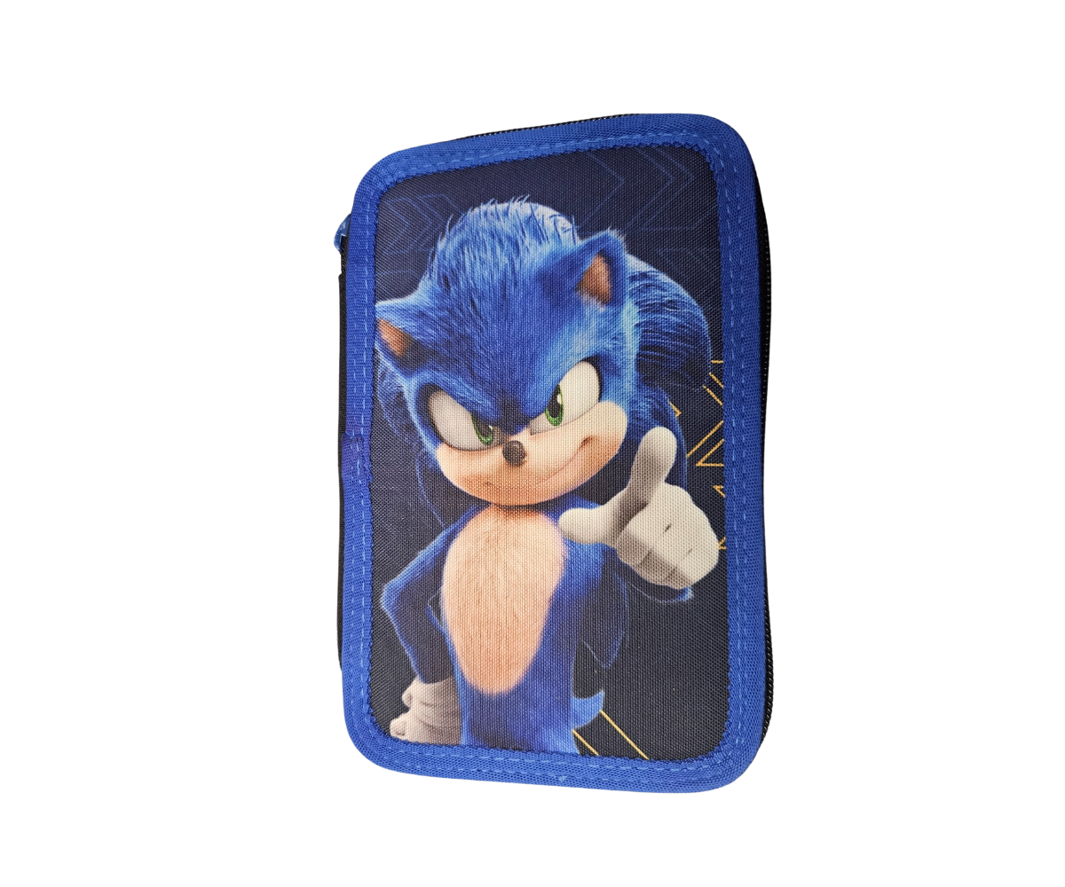 Astuccio 3 Zip Sonic 2 The Hedgehog