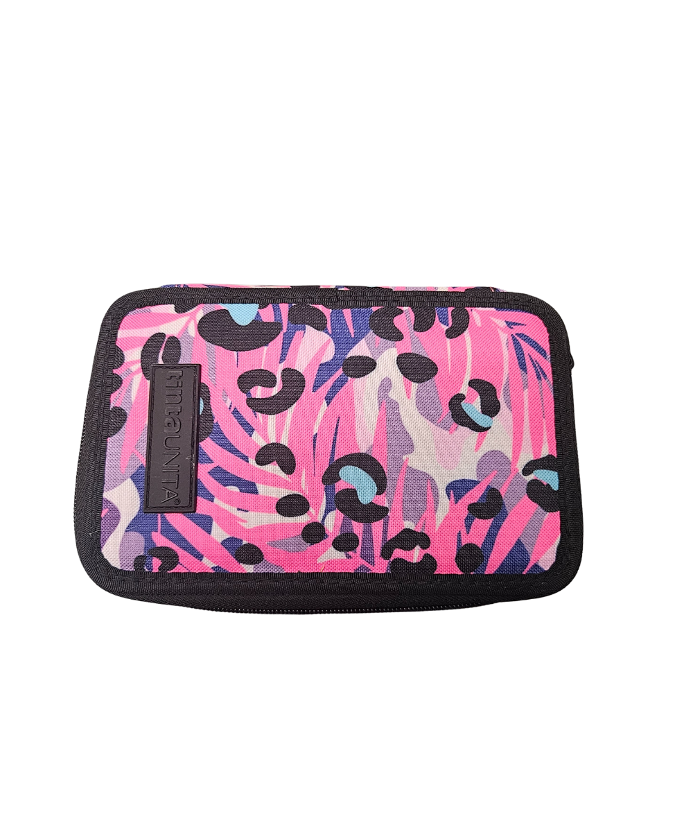 Astuccio Tre Zip Girl TintaUnita Fantasy
