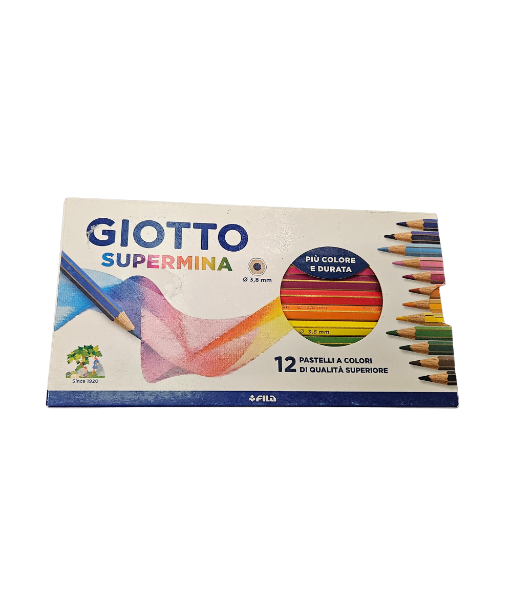 Pacco 12 Pastelli A Colori Giotto Supermina