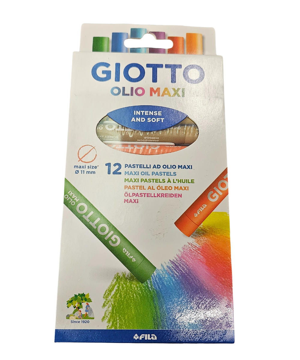 Paacco 12 Pastelli Ad Olio Giotto Olio Maxi
