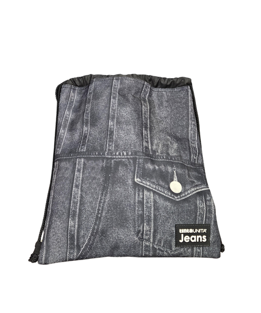 Sacca Con Coulisse TintaUnita Jeans