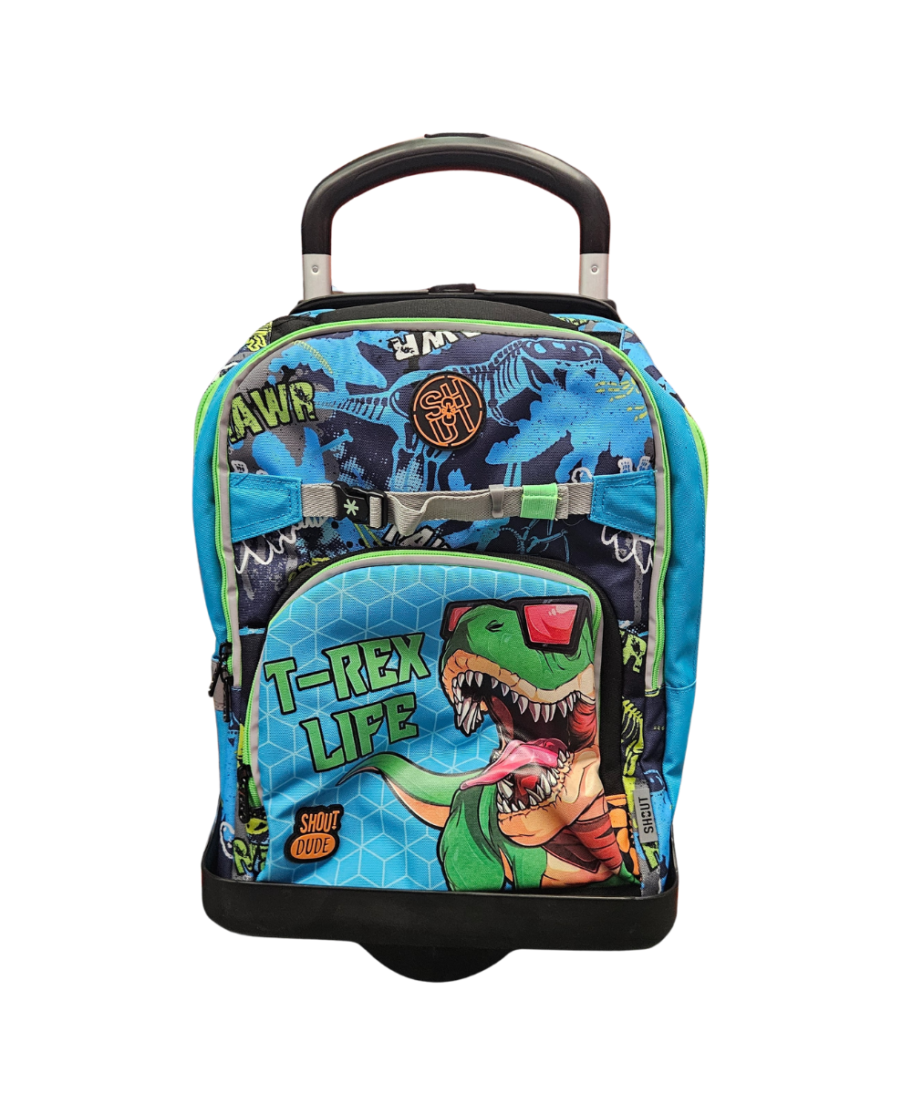 Zaino + Trolley T-Rex Life Shout