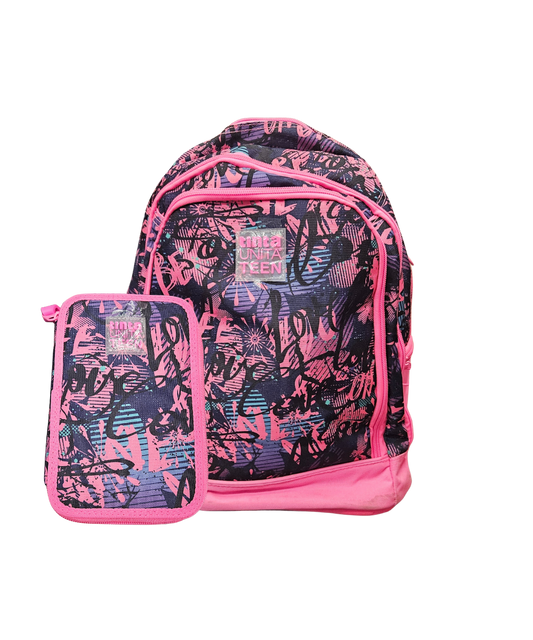 Zaino + Astuccio TintaUnita Teen