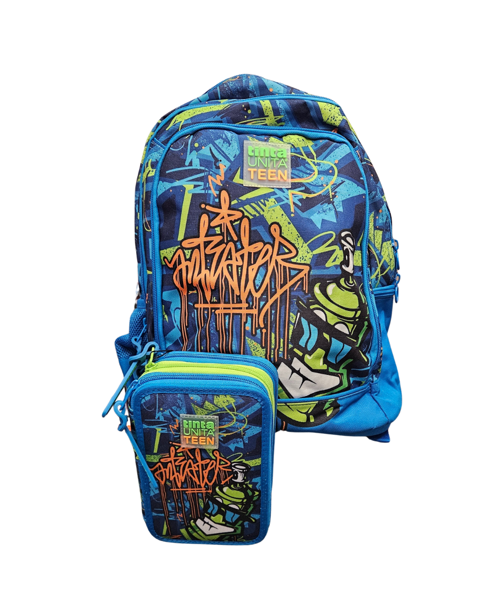 Zaino + Astuccio TintaUnita Teen