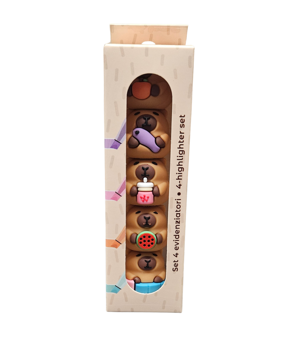 Set 4 Mini Evidenziatori Be Cappy!