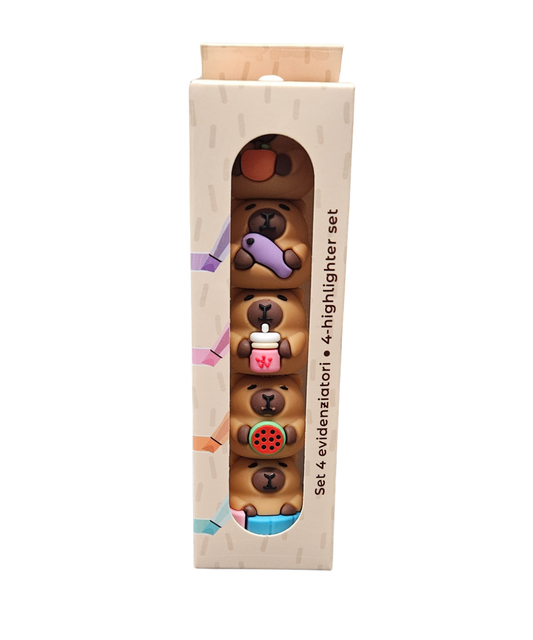 Set 4 Mini Evidenziatori Be Cappy!
