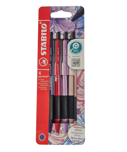 Set 4 Stabilo Pointball Wildflower Edition