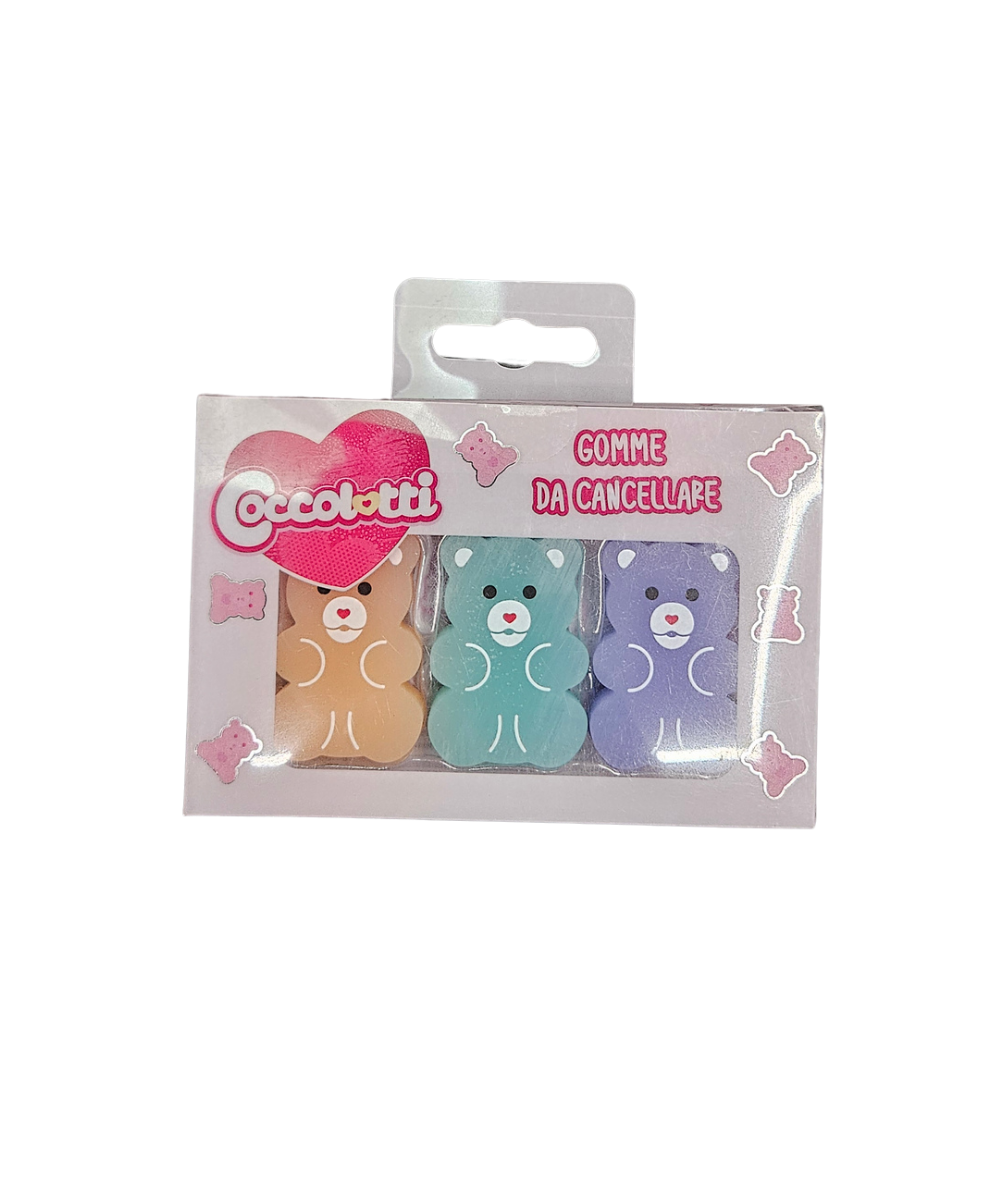 Set 3 Gomme Da Cancellare Coccolotti