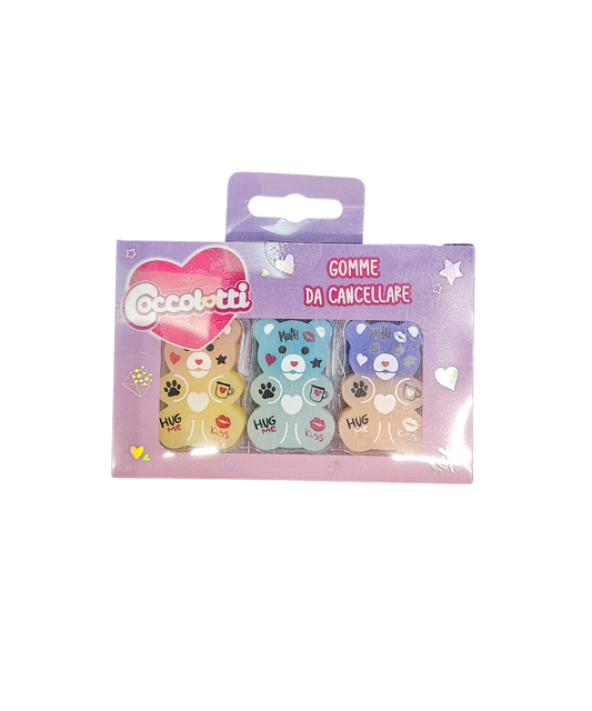 Set 3 Gomme Da Cancellare Coccolotti