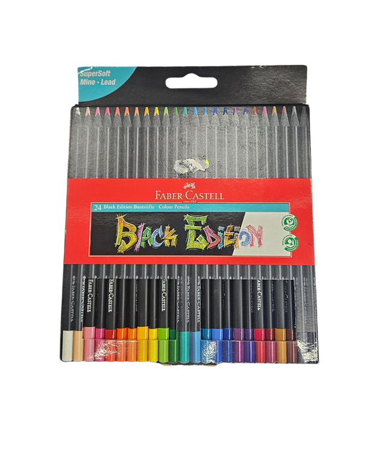 Confezione 24 Matite Colorate Black Edition Faber-Castell