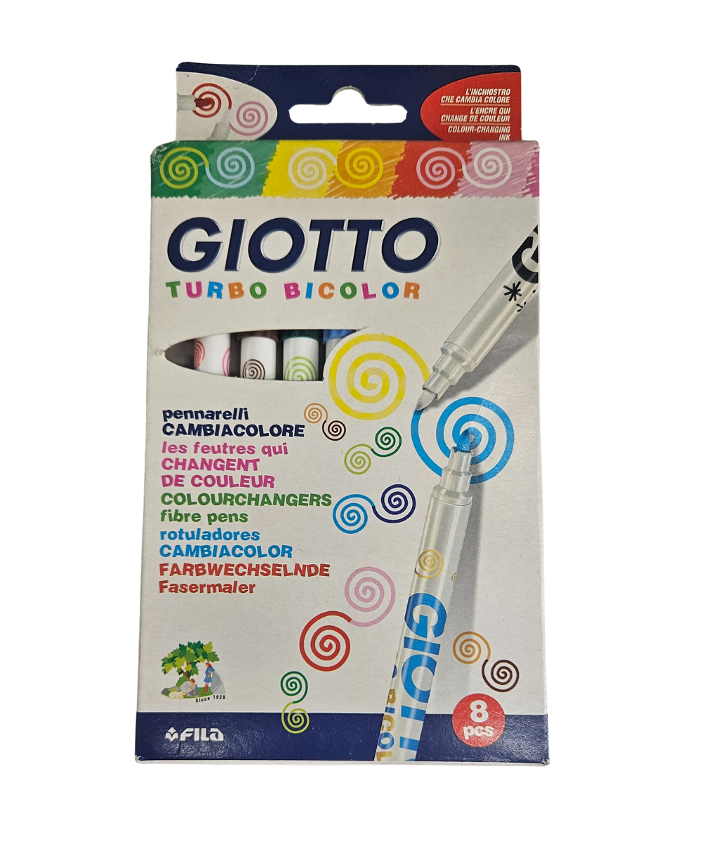 Confezione 8 Pennarelli Giotto Turbo Bicolor
