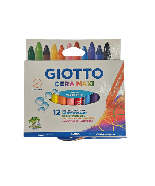 Confezione 12 Pastelloni A Cera Giotto Cera Maxi