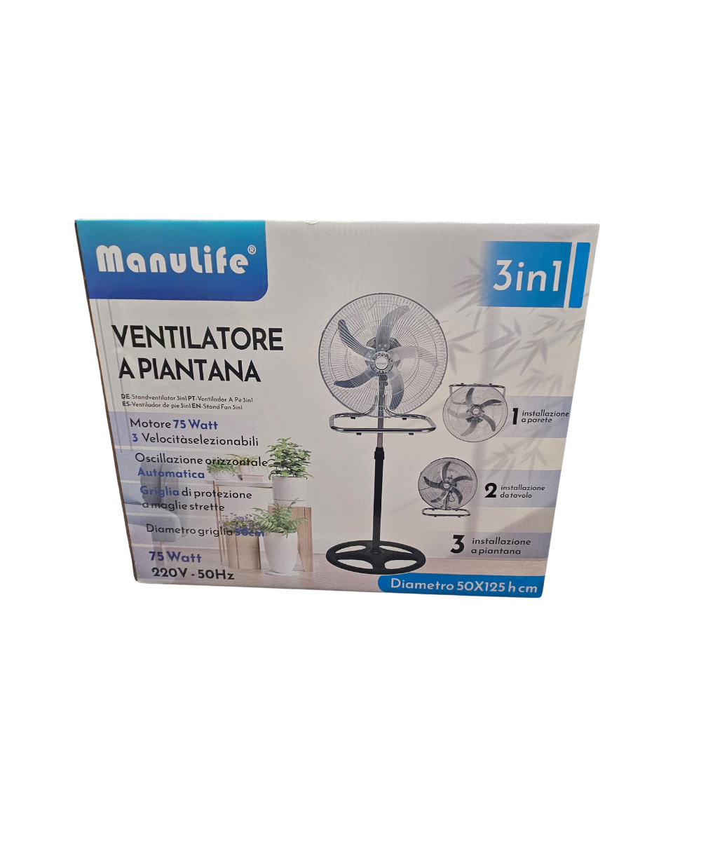 Ventilatore A Piantana 3 In 1 Manulife