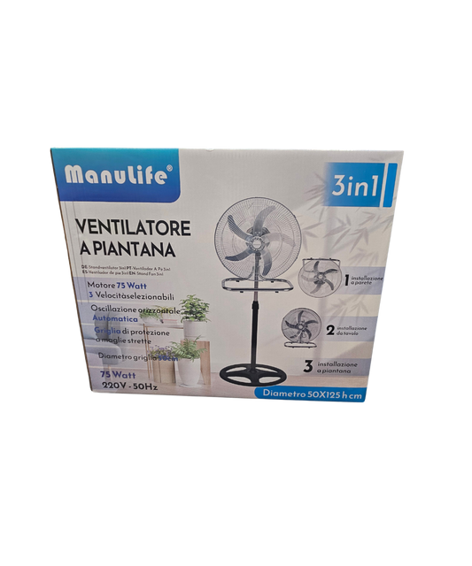 Ventilatore A Piantana 3 In 1 Manulife