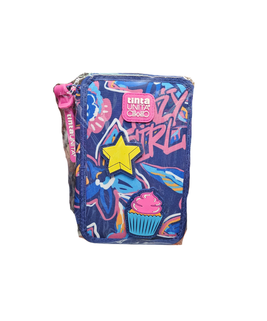 Astuccio 3 Zip TintaUnita Click