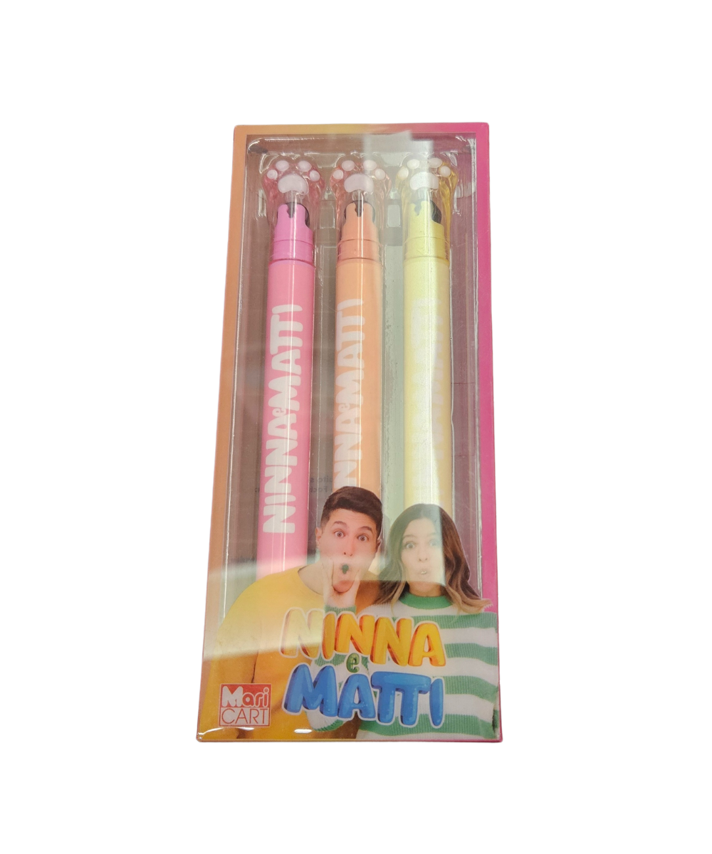 Set 3 Evidenziatori Ninna E Matti