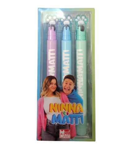 Set 3 Evidenziatori Ninna E Matti