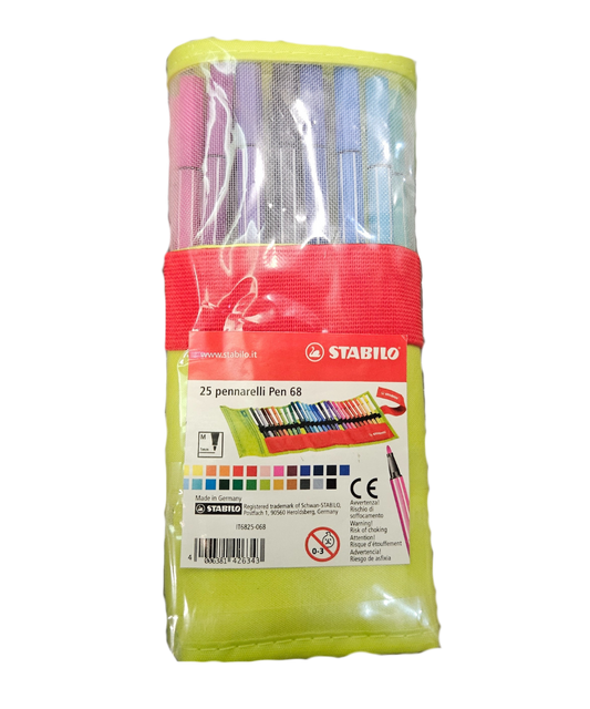 Astuccio Stabilo 25 Pennarellli Pen 68