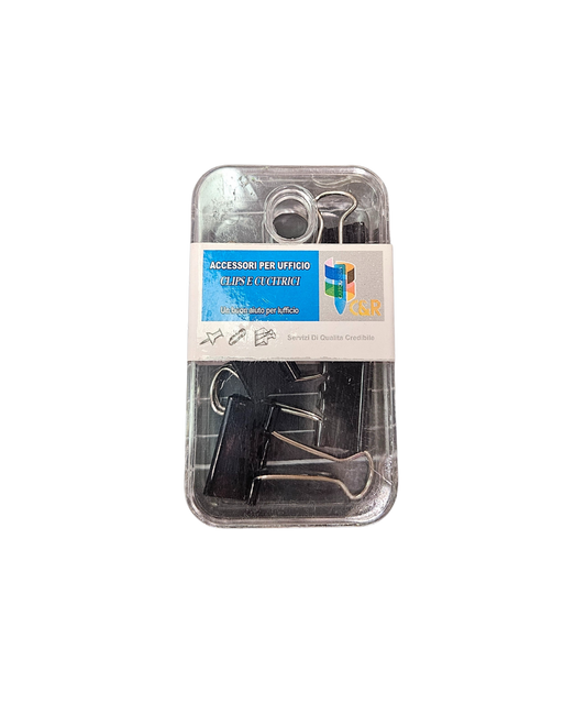 Set 6 Pezzi Mini Ferma Fogli
