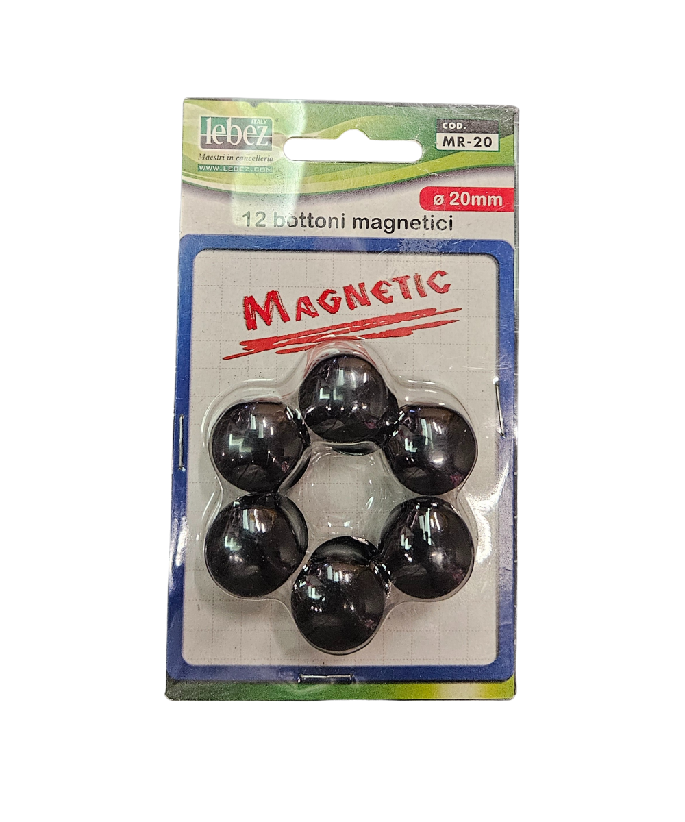 Pacco 12 Bottoni Magnetici ⌀20mm