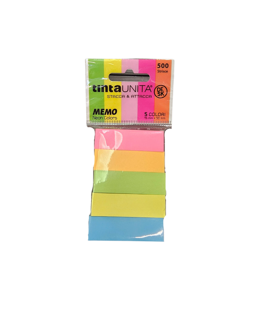 Pacco 500 Strisce TintaUnita Stacca E Attacca 15 X 50 MM