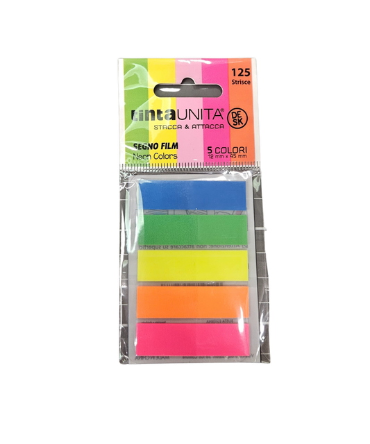 Pacco 125 Strisce Stacca E Attacca TintaUnita 12X45 MM