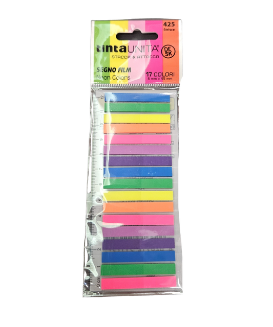 Pacco 425 Strisce Stacca E Attacca TintaUnita 5X45 MM