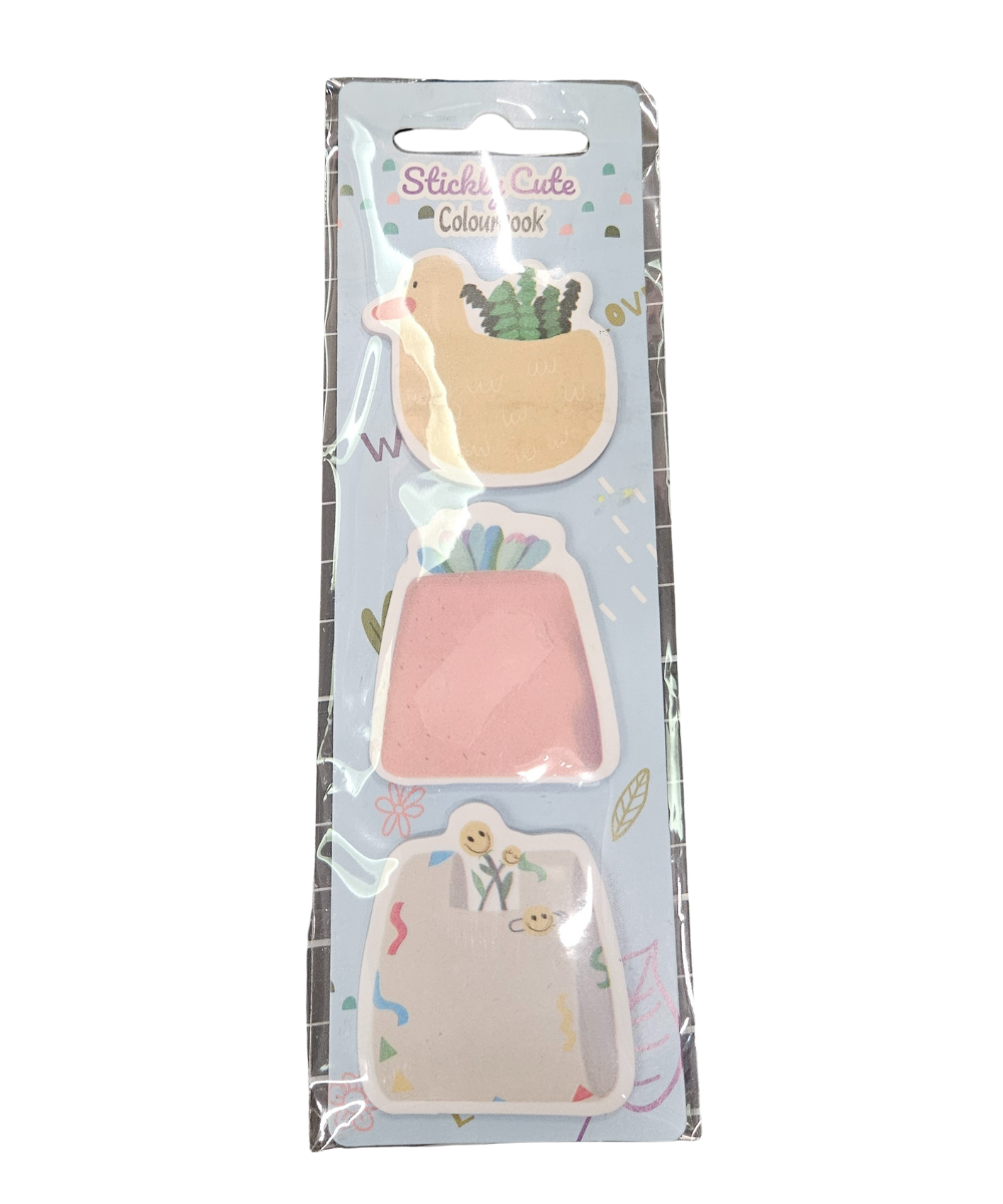 Pacco 3 Blocchetti da 25 Stickly Cute Colourbook