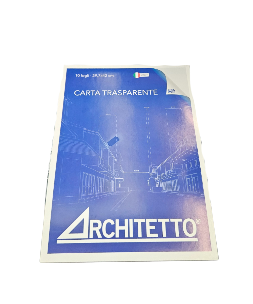 Blocco 10 Fogli Carta Lucida Architetto 29,7X42 CM