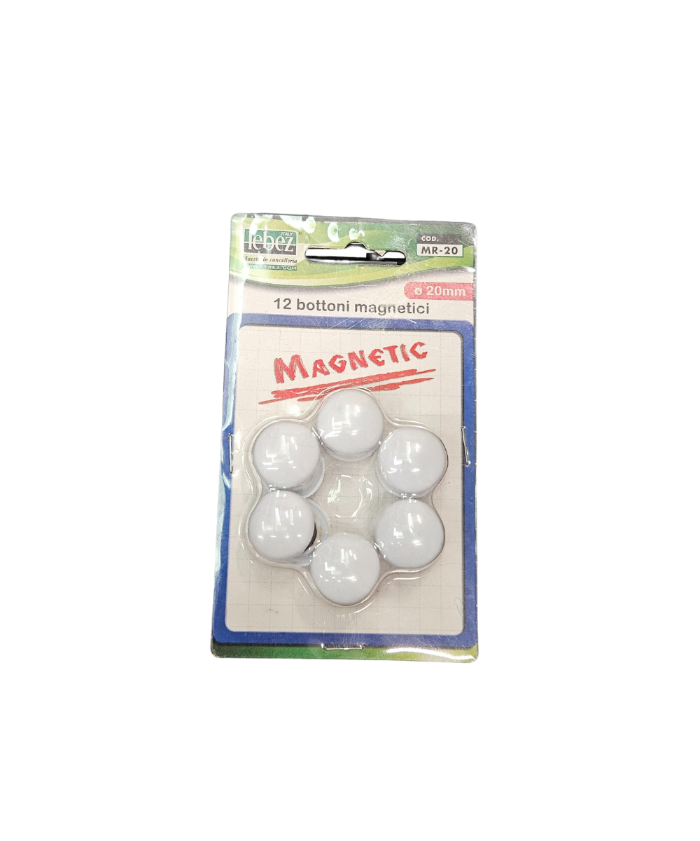 Pacco 12 Bottoni Magnetici ⌀20mm