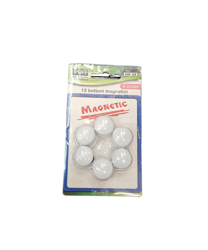 Pacco 12 Bottoni Magnetici ⌀20mm