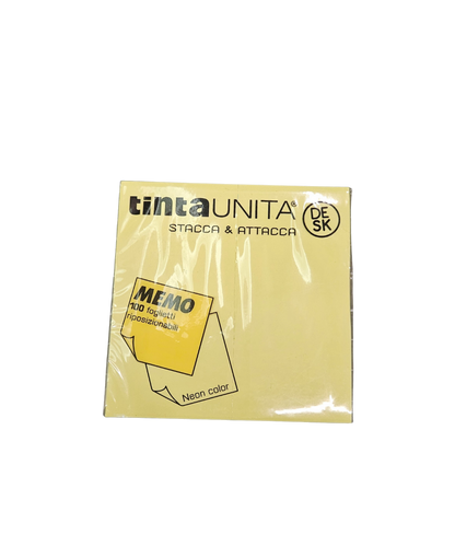 Pacco 100 Post-It TintaUnita 75X75 MM