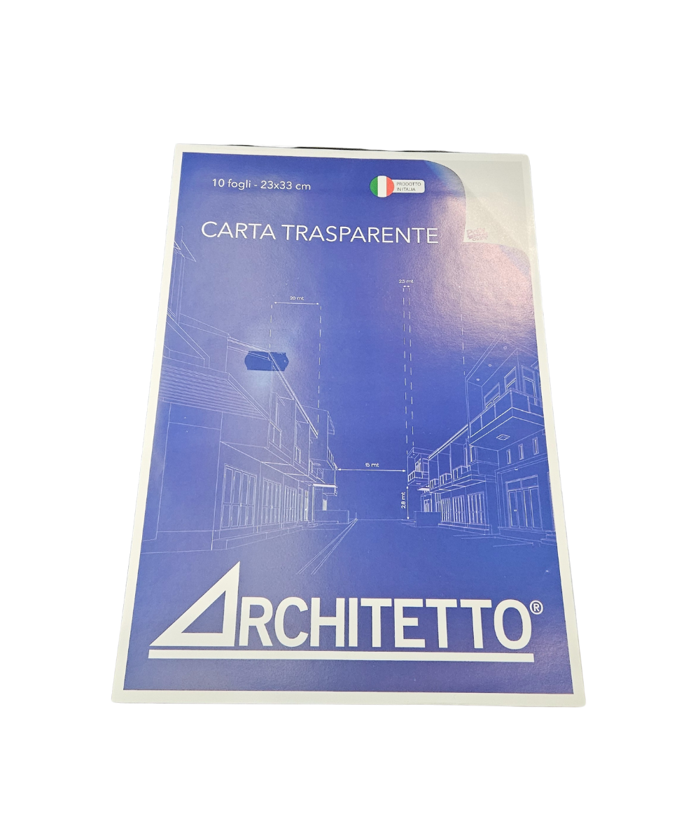 Blocco 10 Fogli Carta Lucida 23X33 Architetto