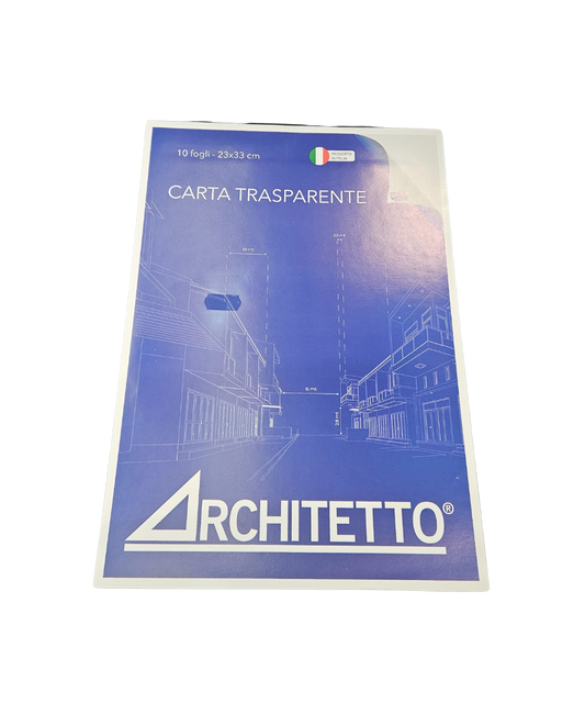 Blocco 10 Fogli Carta Lucida 23X33 Architetto