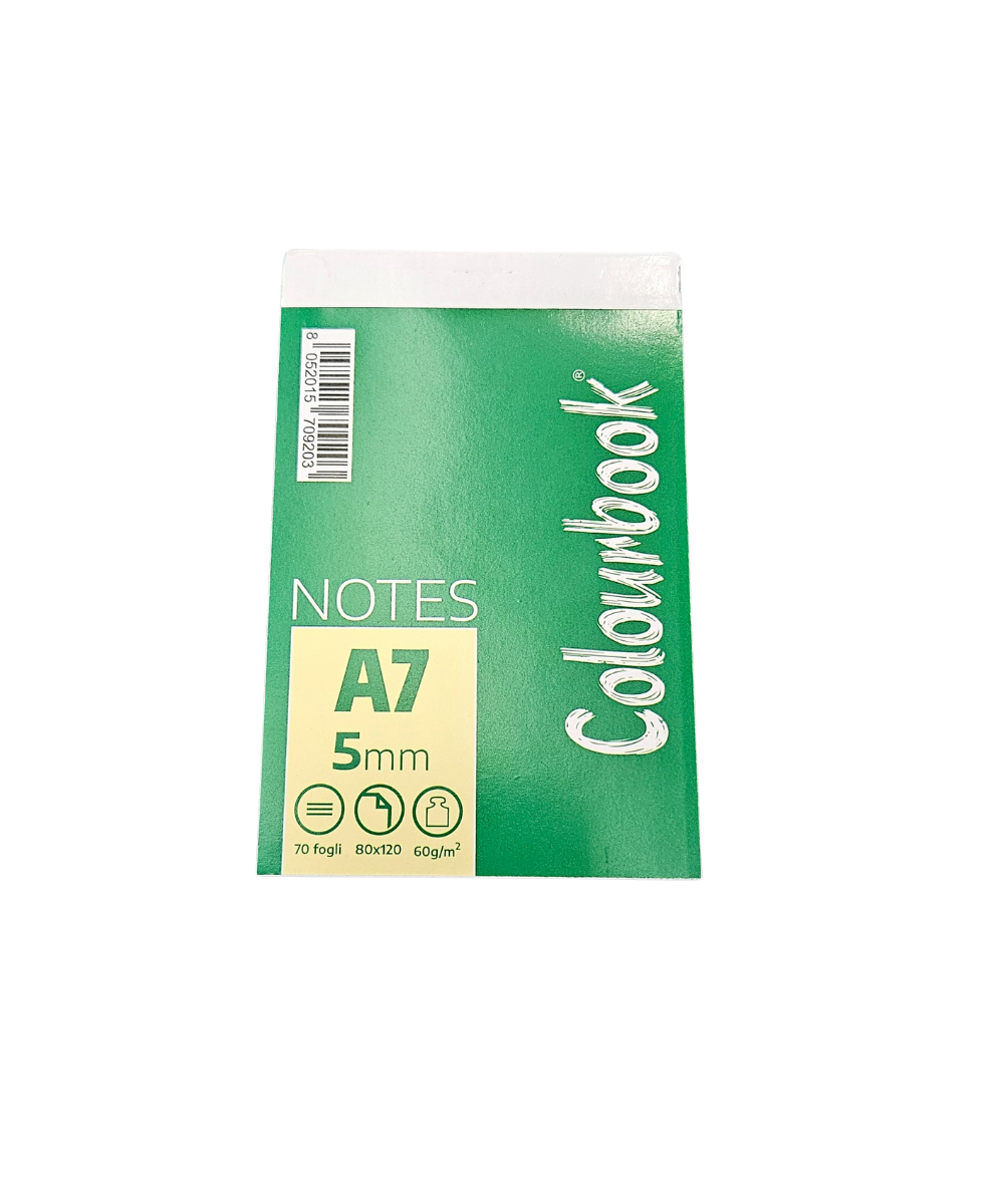 Block Notes A7 Colourbook