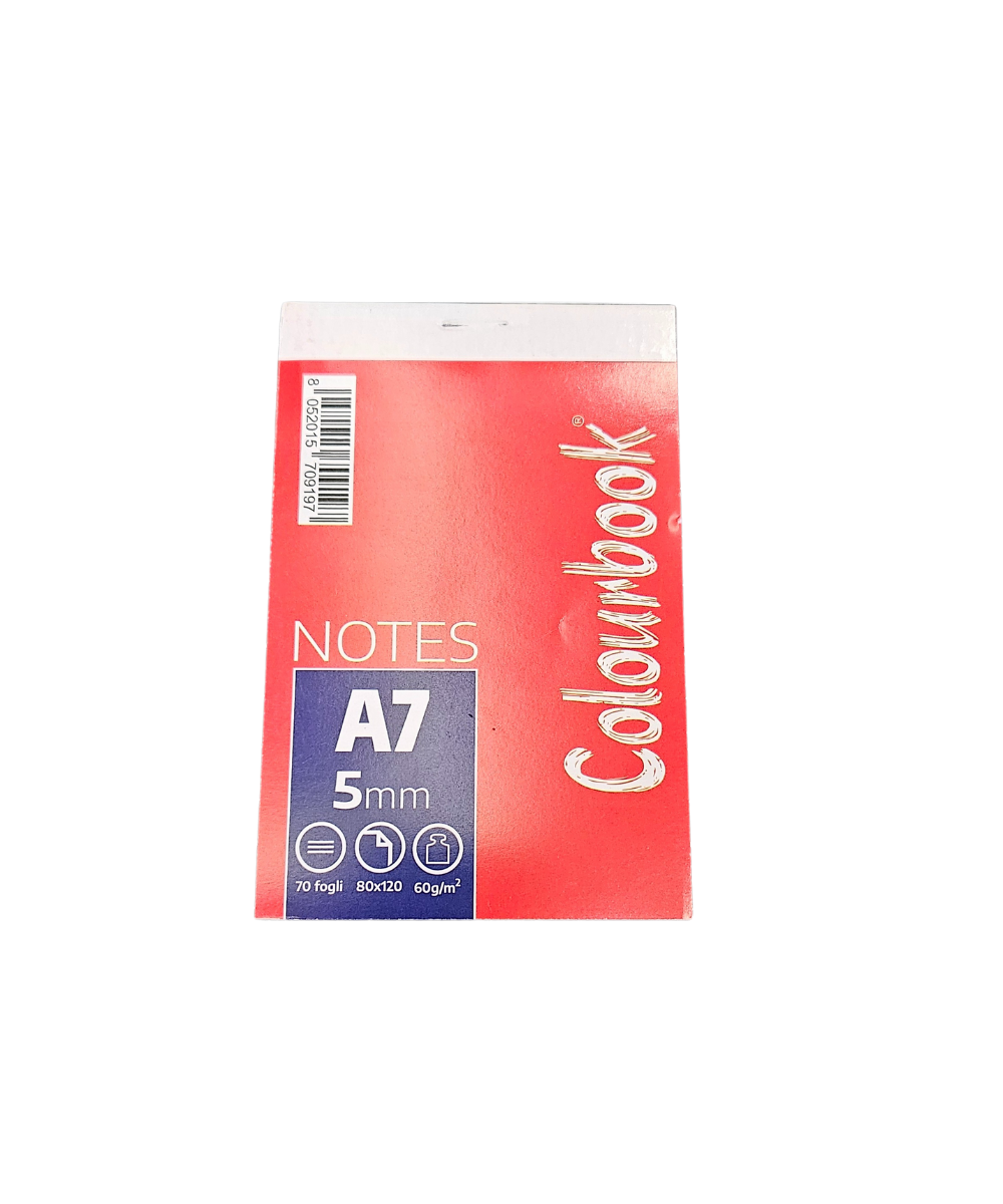 Block Notes A7 Colourbook