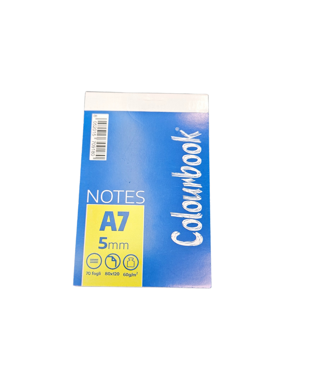 Block Notes A7 Colourbook